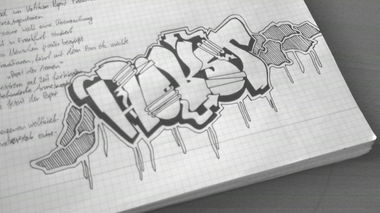 Graffiti Sketch - Photo by Horst3000 - Horst, 3000, Schule (2014)