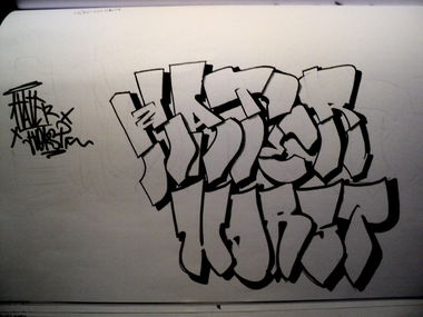 Graffiti Sketch - Photo by Horst3000 - Horst, 3000, Dreitausend (2014)