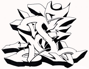 Graffiti Sketch - Photo by Hosh - Graffiti, S (2021)