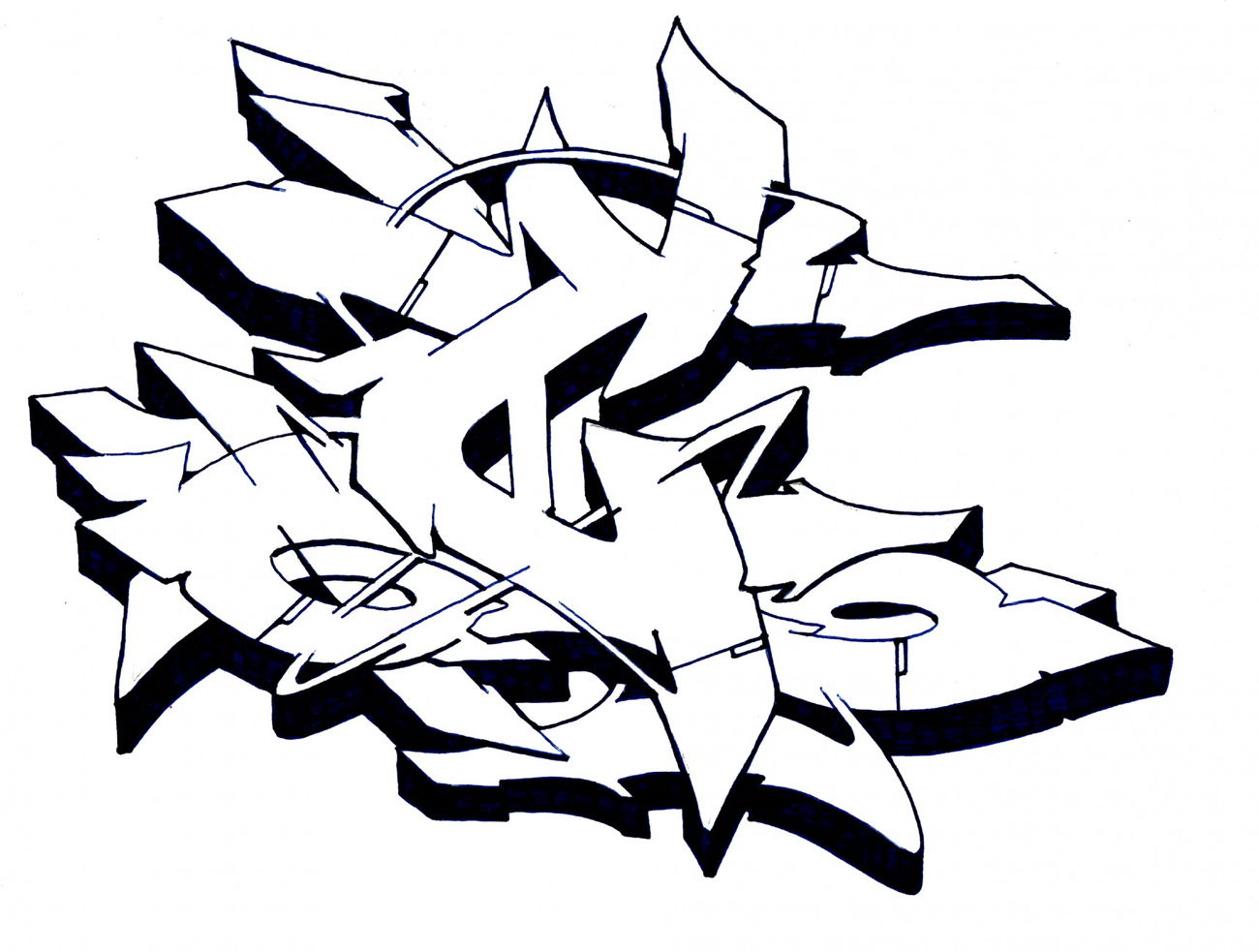 Graffiti Sketch - Photo by Hosh - Graffiti, C (2021)