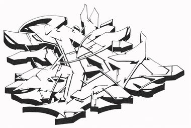 Graffiti Sketch - Photo by Hosh - Graffiti, D (2021)