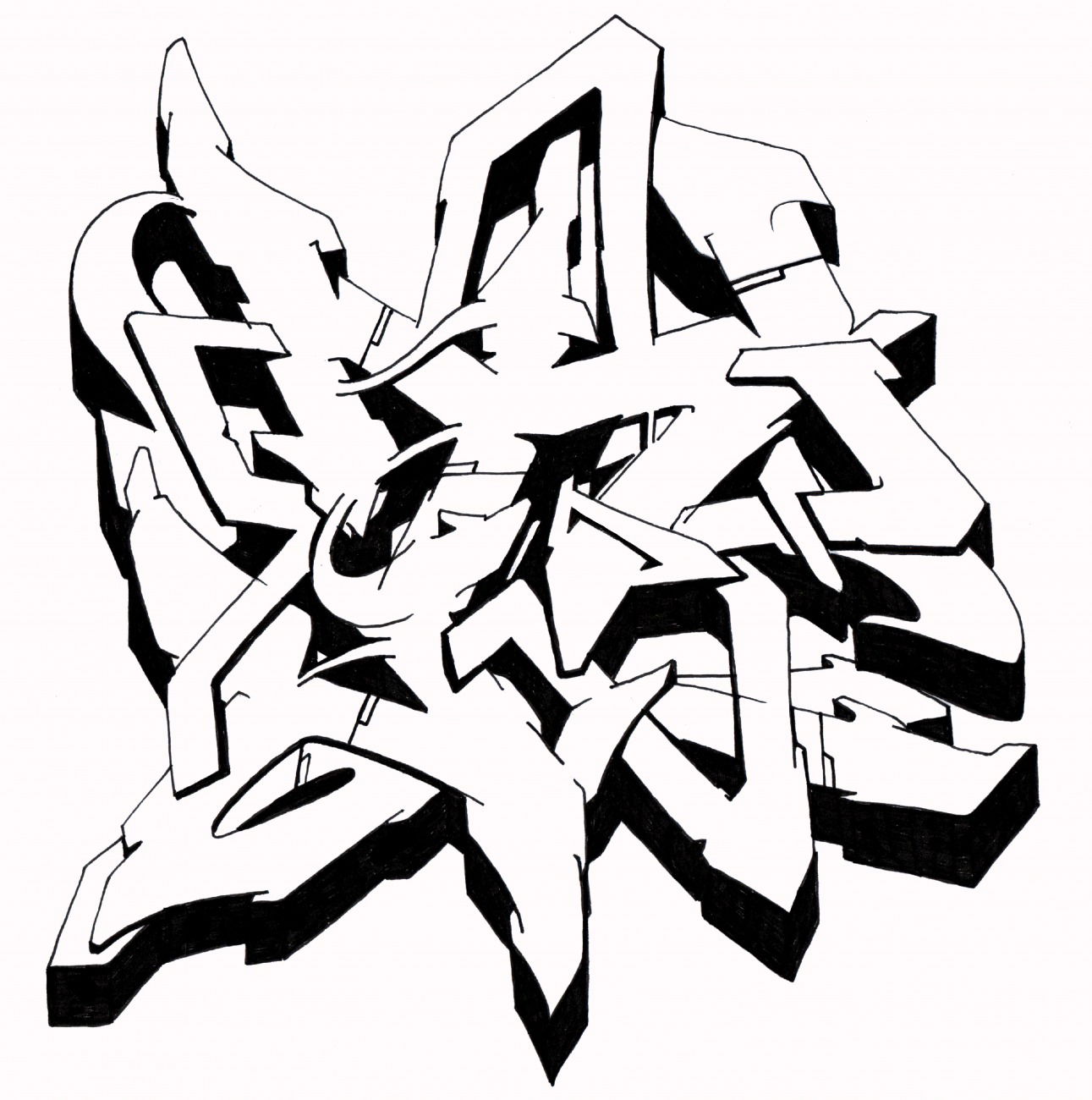 Graffiti Sketch - Photo by Hosh - Graffiti, T (2021)