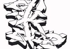 Graffiti Sketch - Photo by Hosh - Graffiti, K (2021)