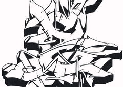 Graffiti Sketch - Photo by Hosh - Graffiti, E (2021)