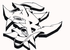 Graffiti Sketch - Photo by Hosh - Graffiti, B (2021)