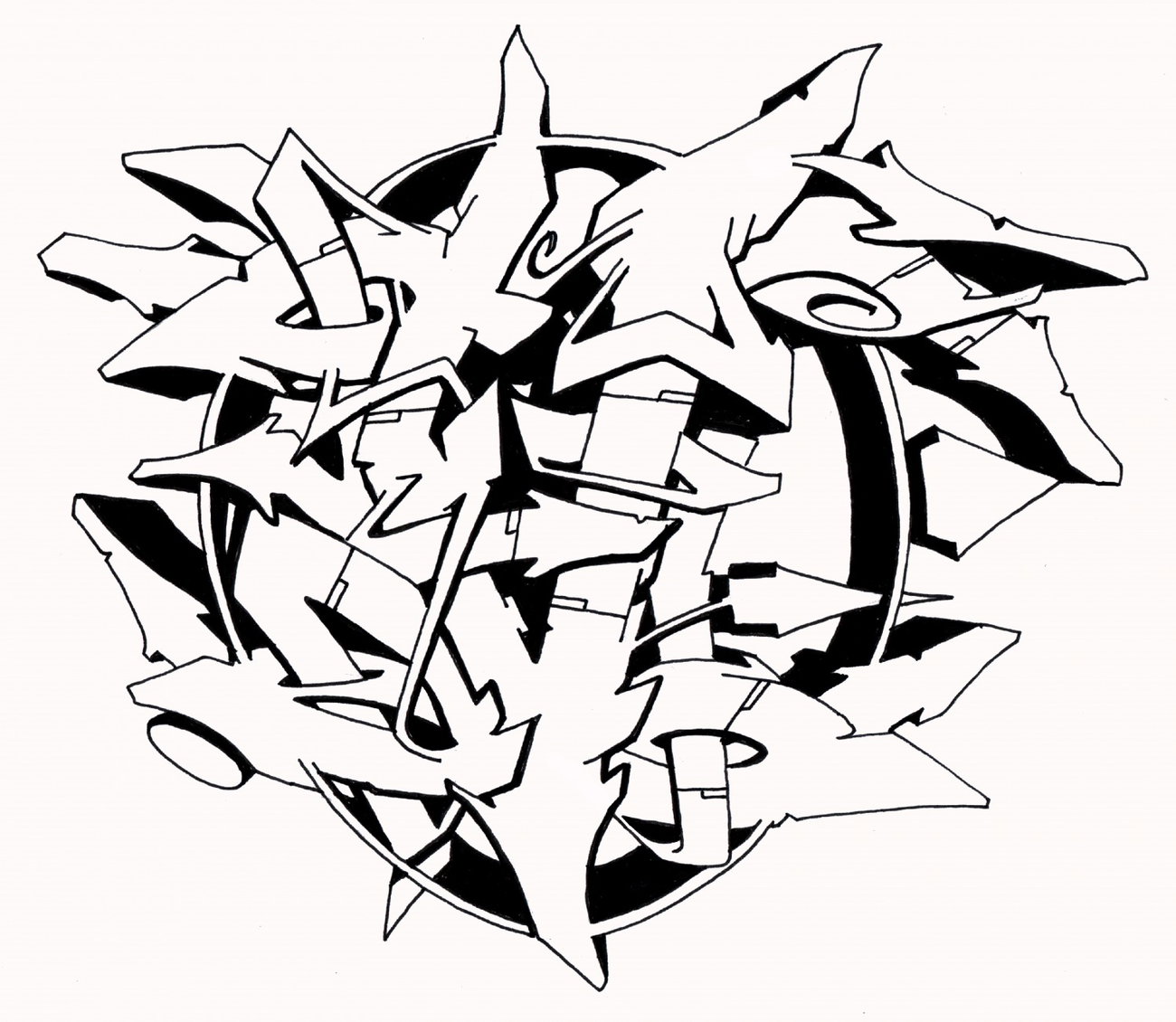 Graffiti Sketch - Photo by Hosh - Graffiti, V (2021)
