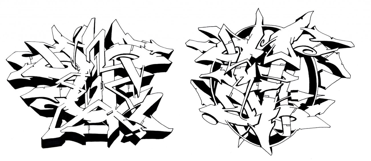 Graffiti Sketch - Photo by Hosh