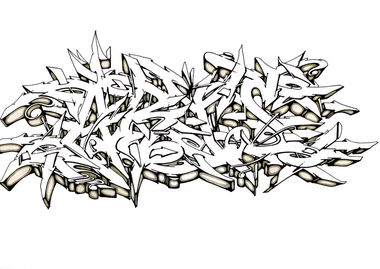 Graffiti Sketch - Photo by Hosh