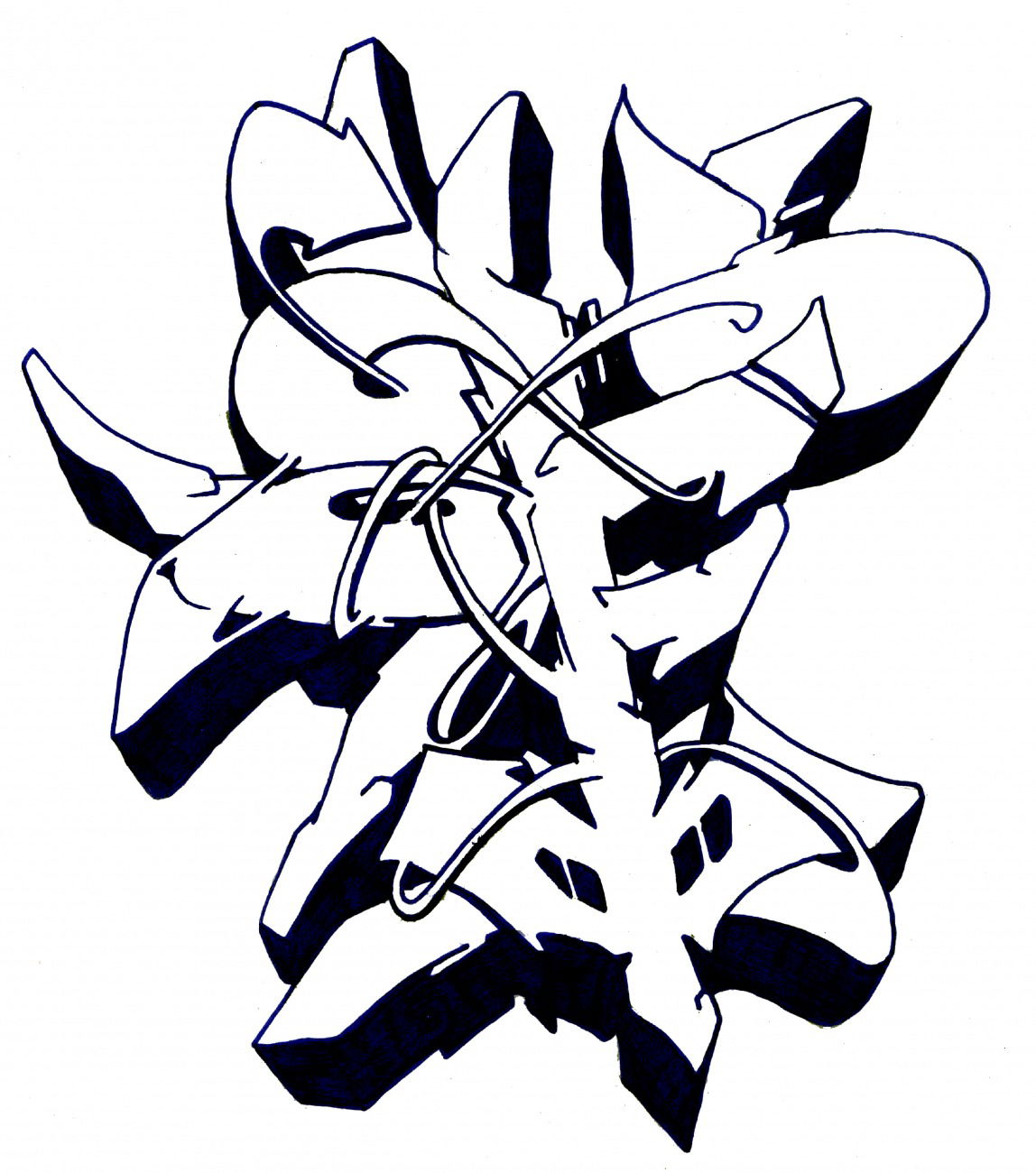 Graffiti Sketch - Photo by Hosh - Graffiti, F (2021)