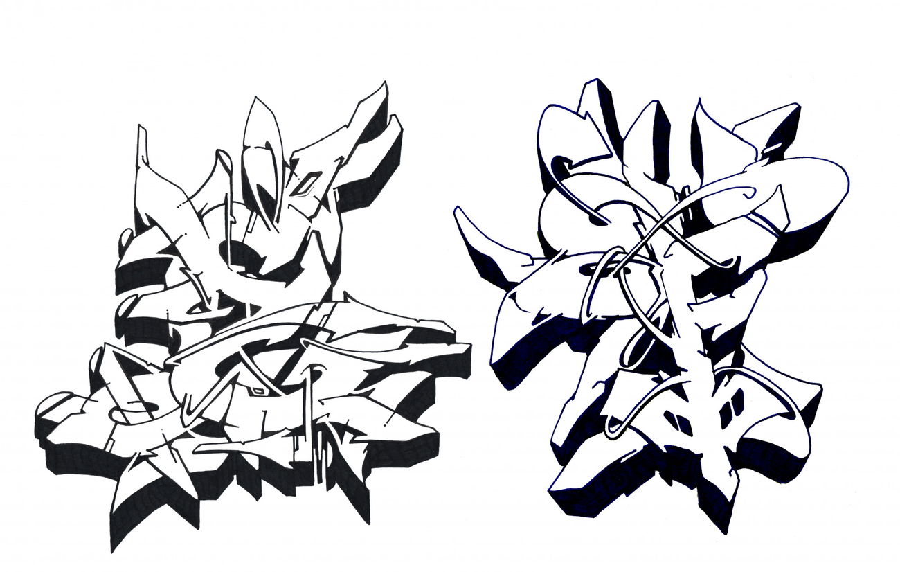 Graffiti Sketch - Photo by Hosh