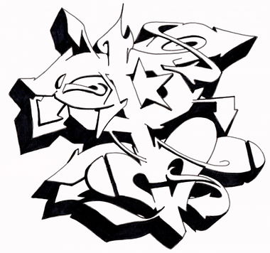 Graffiti Sketch - Photo by Hosh - Graffiti, P (2021)