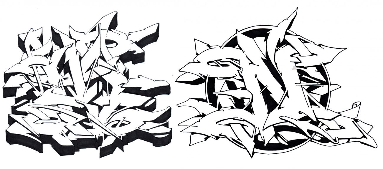 Graffiti Sketch - Photo by Hosh