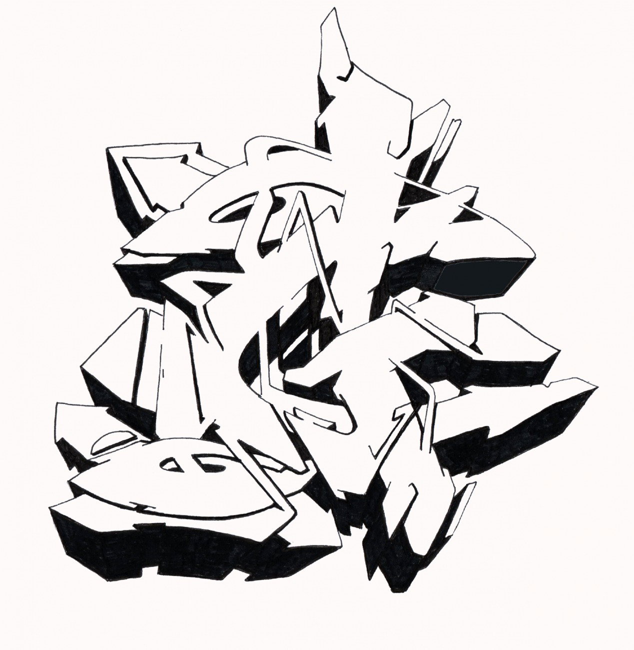 Graffiti Sketch - Photo by Hosh - Graffiti, G (2021)