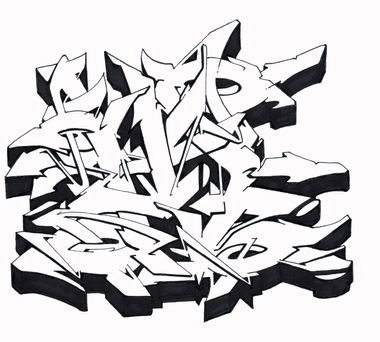 Graffiti Sketch - Photo by Hosh - Graffiti, M (2021)