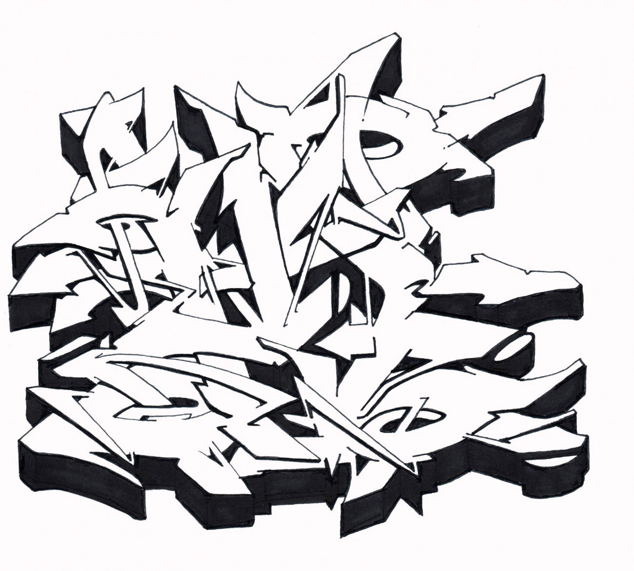 Graffiti Sketch - Photo by Hosh - Graffiti, M (2021)