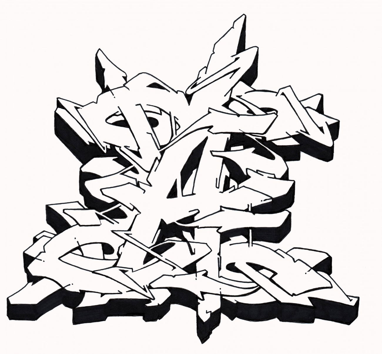 Graffiti Sketch - Photo by Hosh - Graffiti, A (2021)