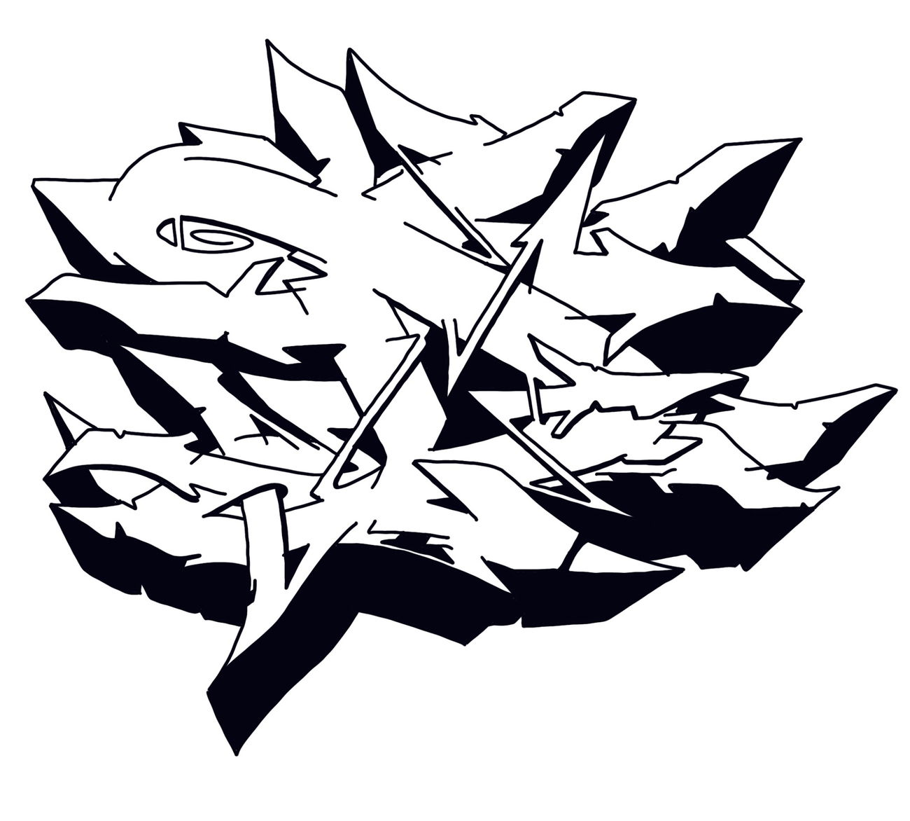 Graffiti Sketch - Photo by Hosh (2024)