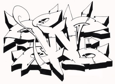 Graffiti Sketch - Photo by Hosh - Graffiti, W (2021)