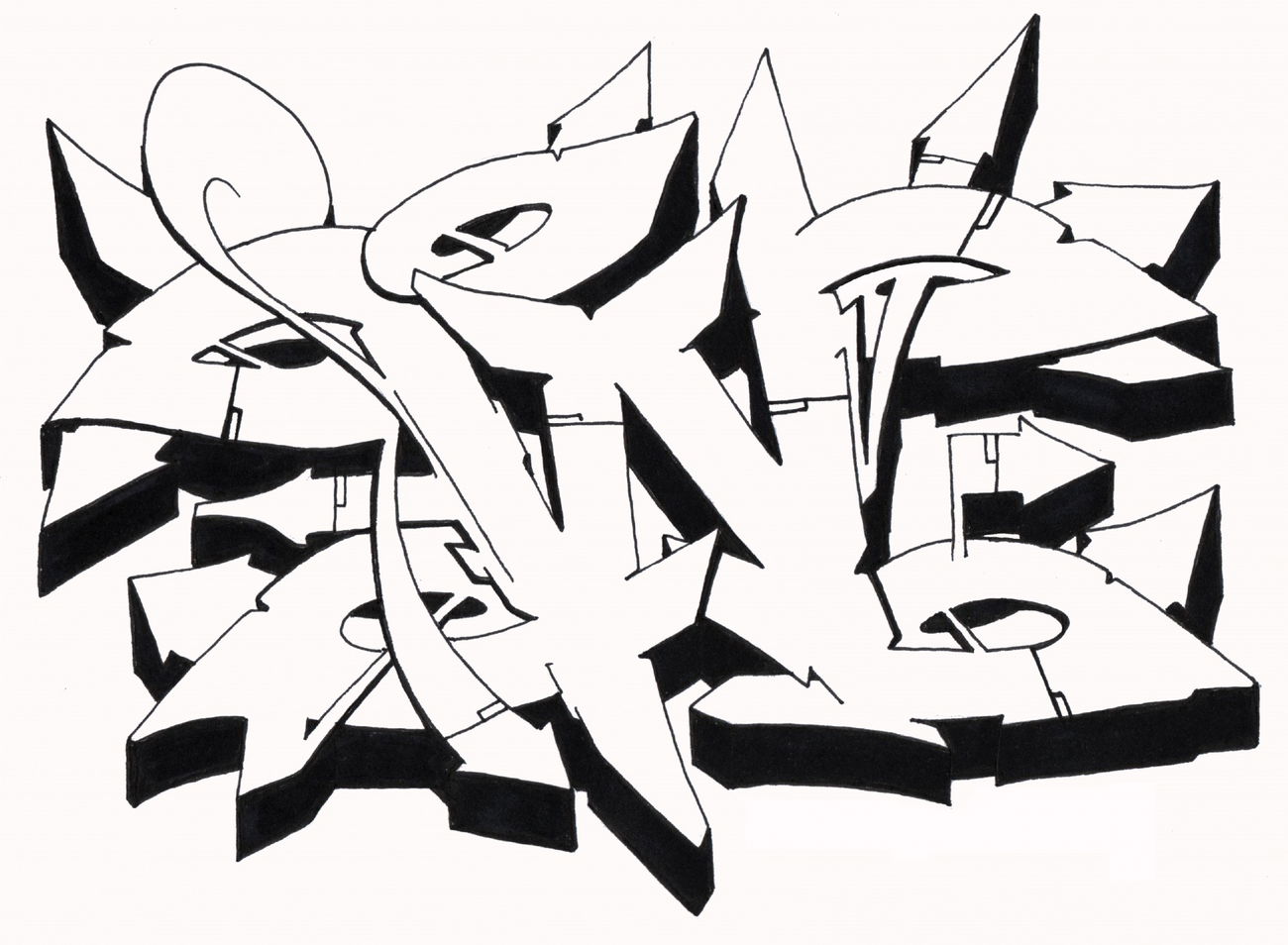Graffiti Sketch - Photo by Hosh - Graffiti, W (2021)