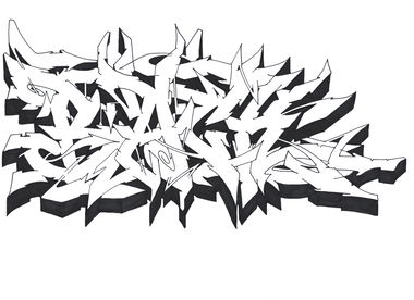 Graffiti Sketch - Photo by Hosh (2022)