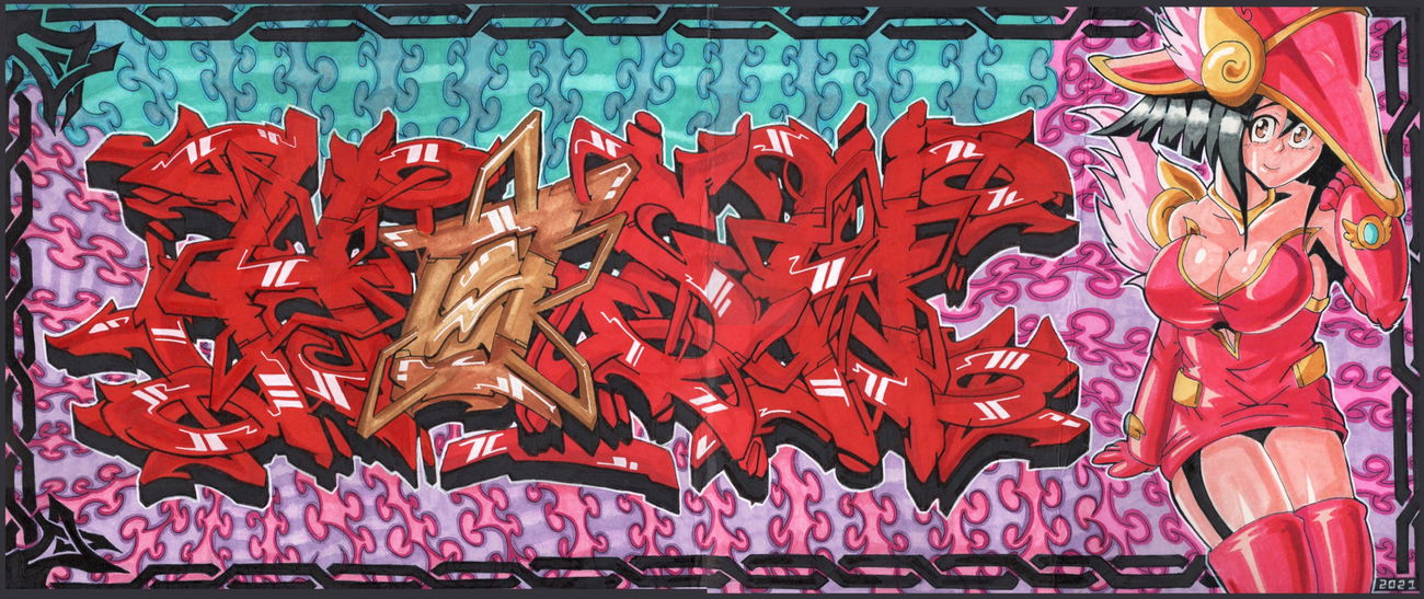 Graffiti Sketch - Photo by Hosh (2021)