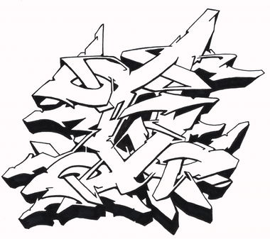 Graffiti Sketch - Photo by Hosh - Graffiti, Q (2021)