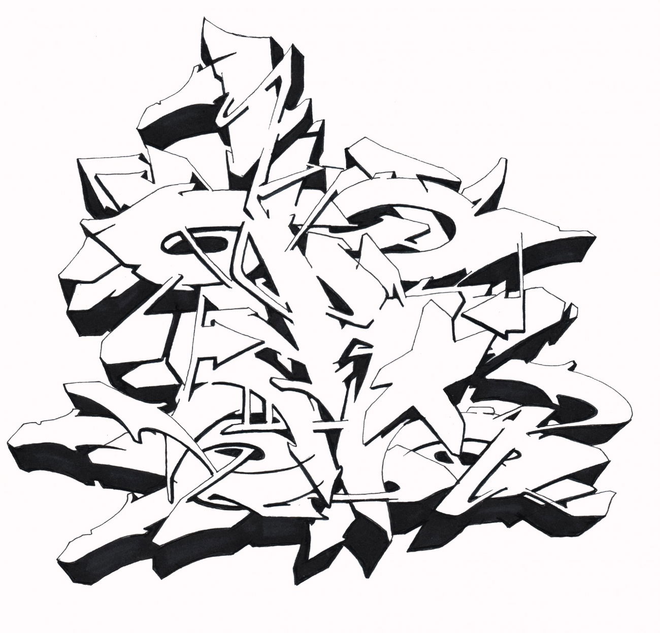 Graffiti Sketch - Photo by Hosh - Graffiti, I (2021)