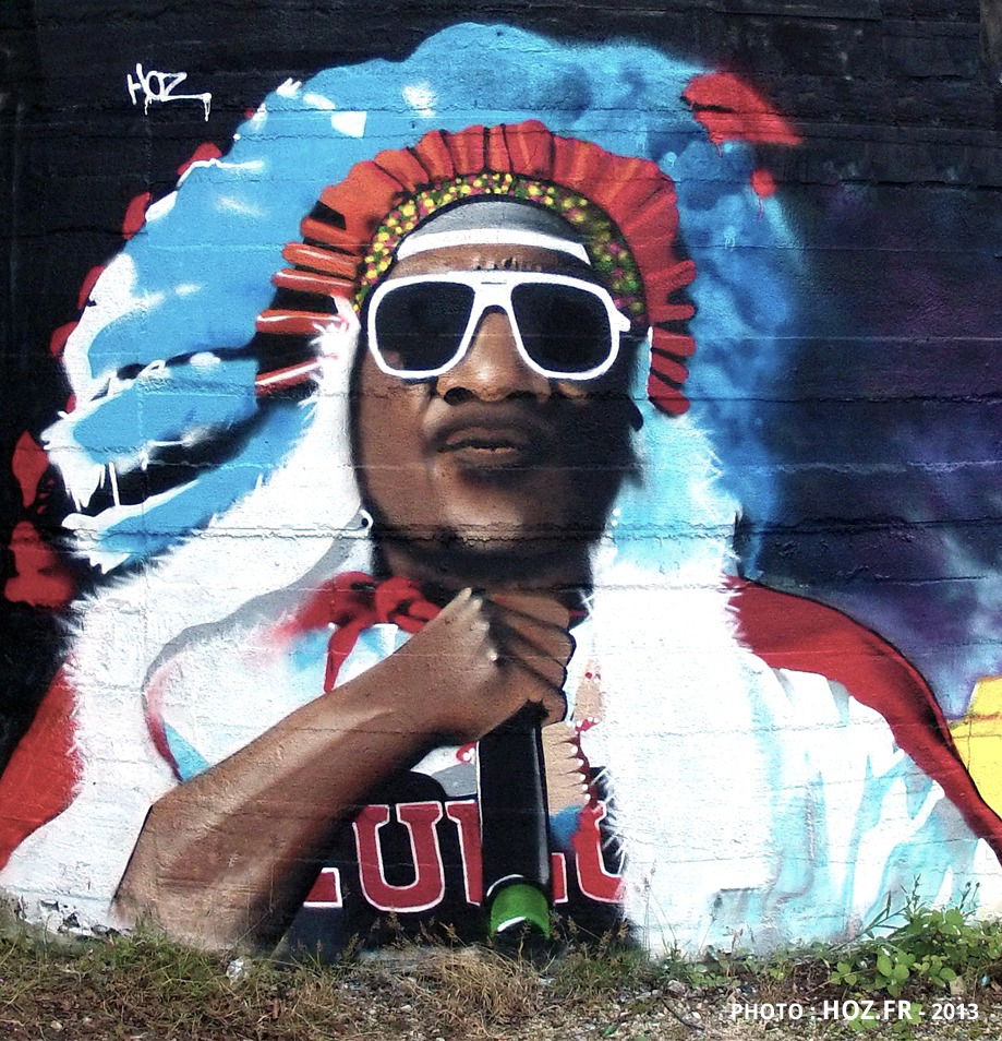 Graffiti Wall in France - Photo by Hoz - graffiti, tribute, bambaataa (2013)