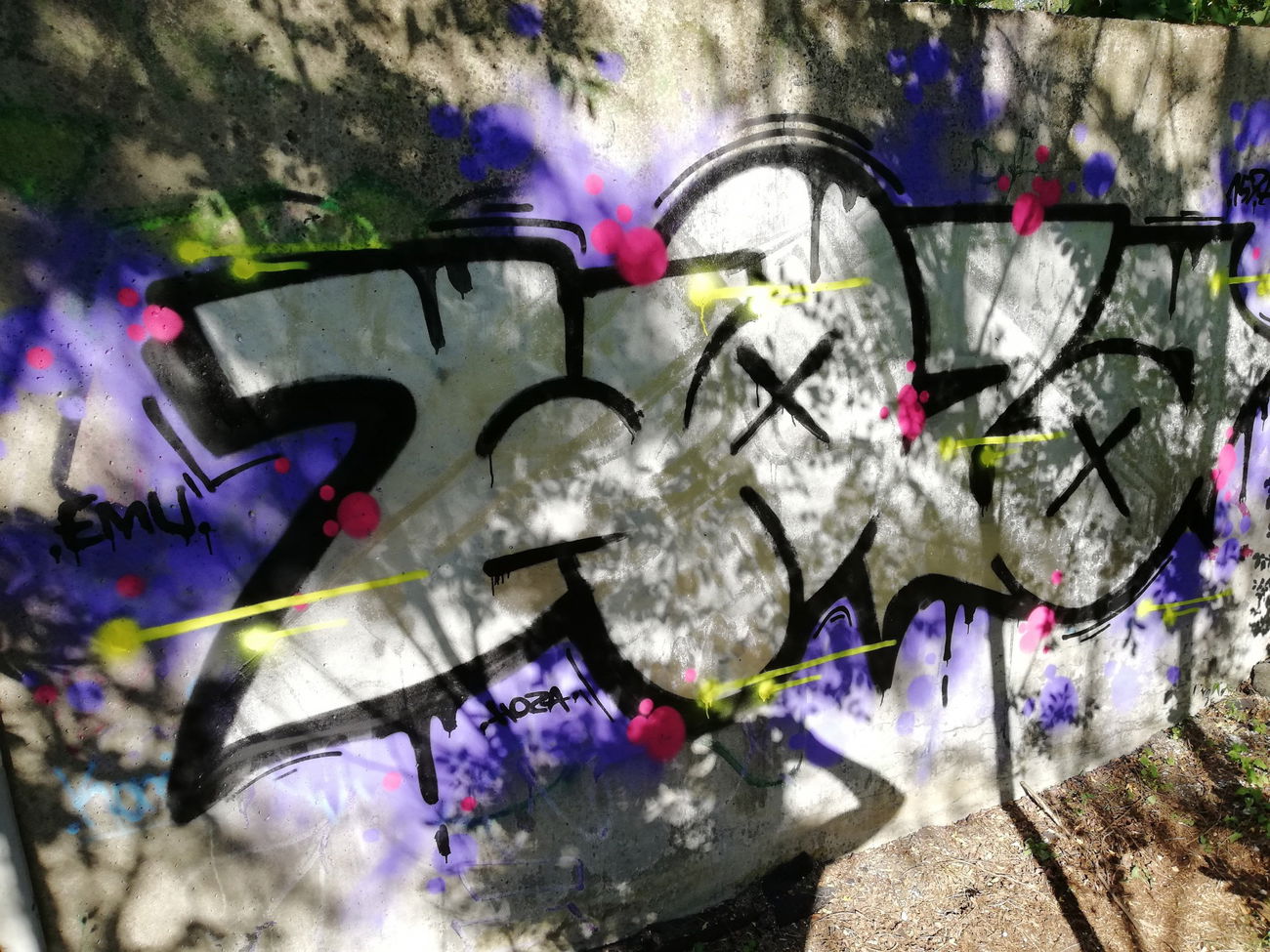 Graffiti Wall - Photo by HozaOne - hoza, emu