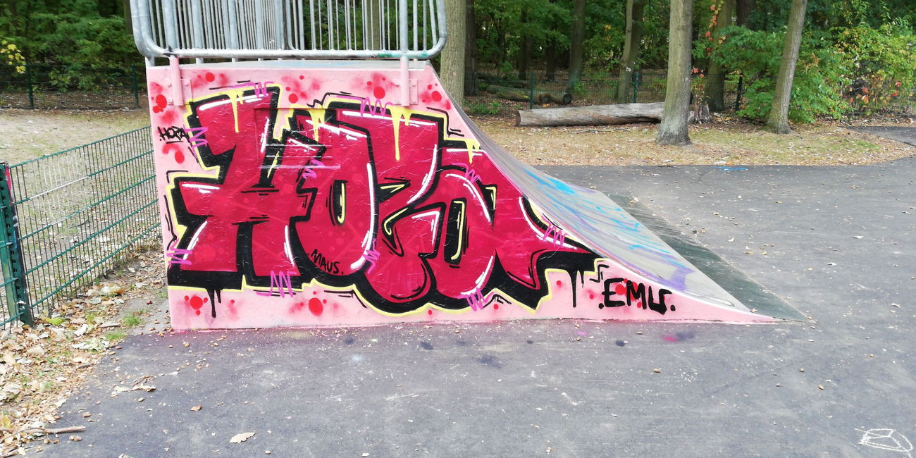 Graffiti Wall - Photo by HozaOne - hoza, emu
