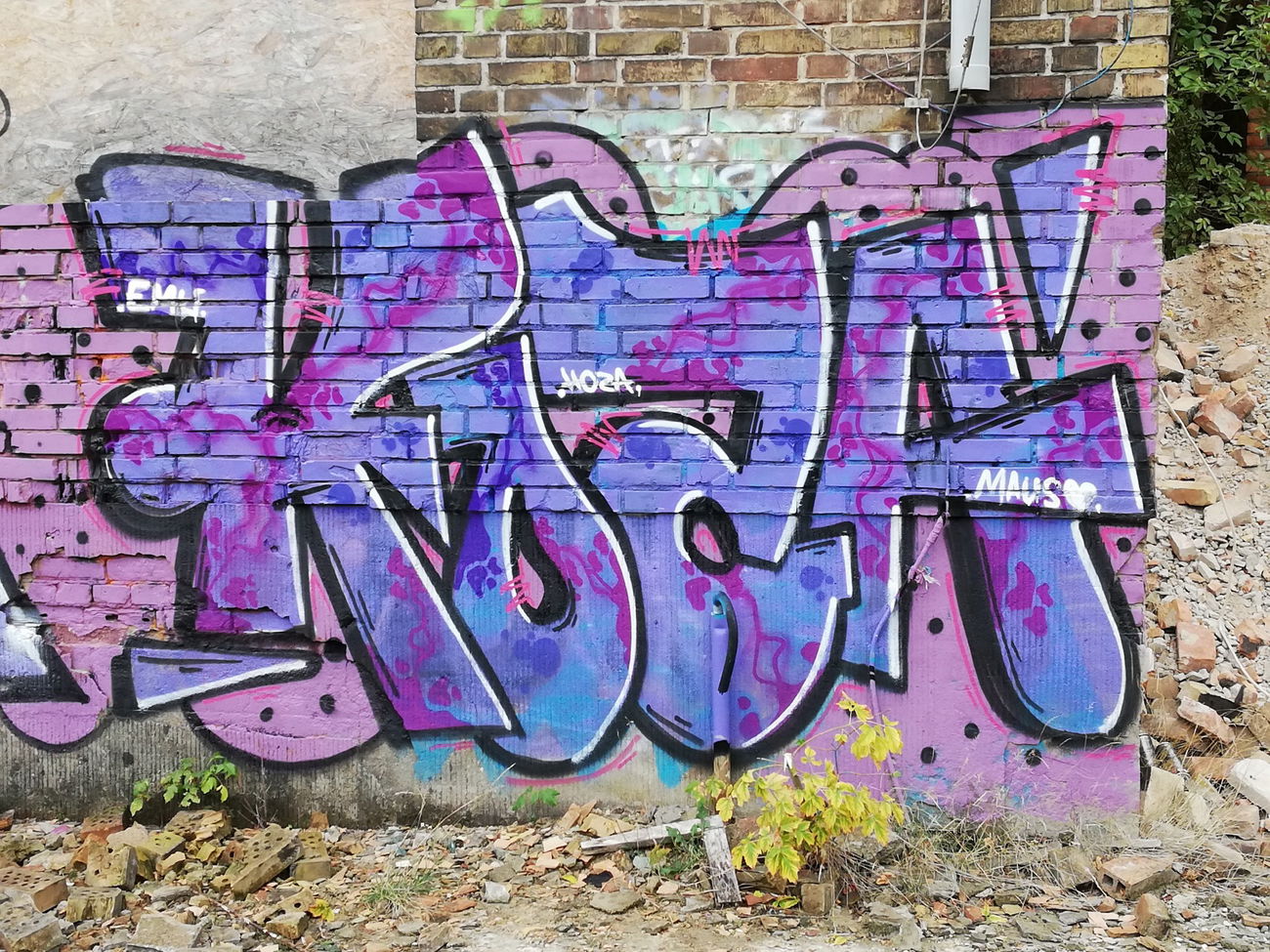 Graffiti Wall - Photo by HozaOne - hoza, emu