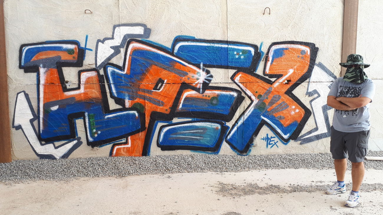 Graffiti Wall in Dubaj - Photo by Hpex - hpex (2018)