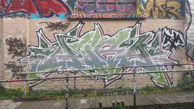 Graffiti Wall - Photo by HubaOne - Huba, to:, 219OMS (2014)