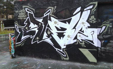 Graffiti Wall - Photo by HubaOne - Huba, Werk2 (2013)