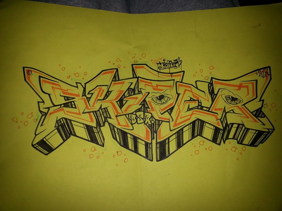 Graffiti Sketch - Photo by HubaOne - Skiper (2013)