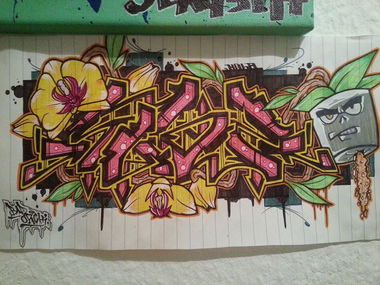 Graffiti Wall - Photo by HubaOne - Huba (2012)