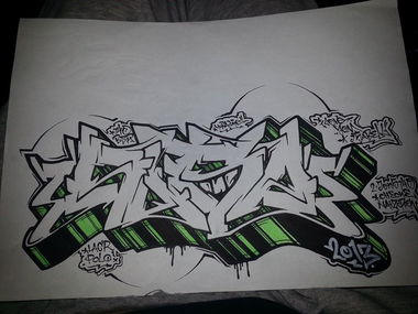 Graffiti Sketch - Photo by HubaOne - Huba (2013)