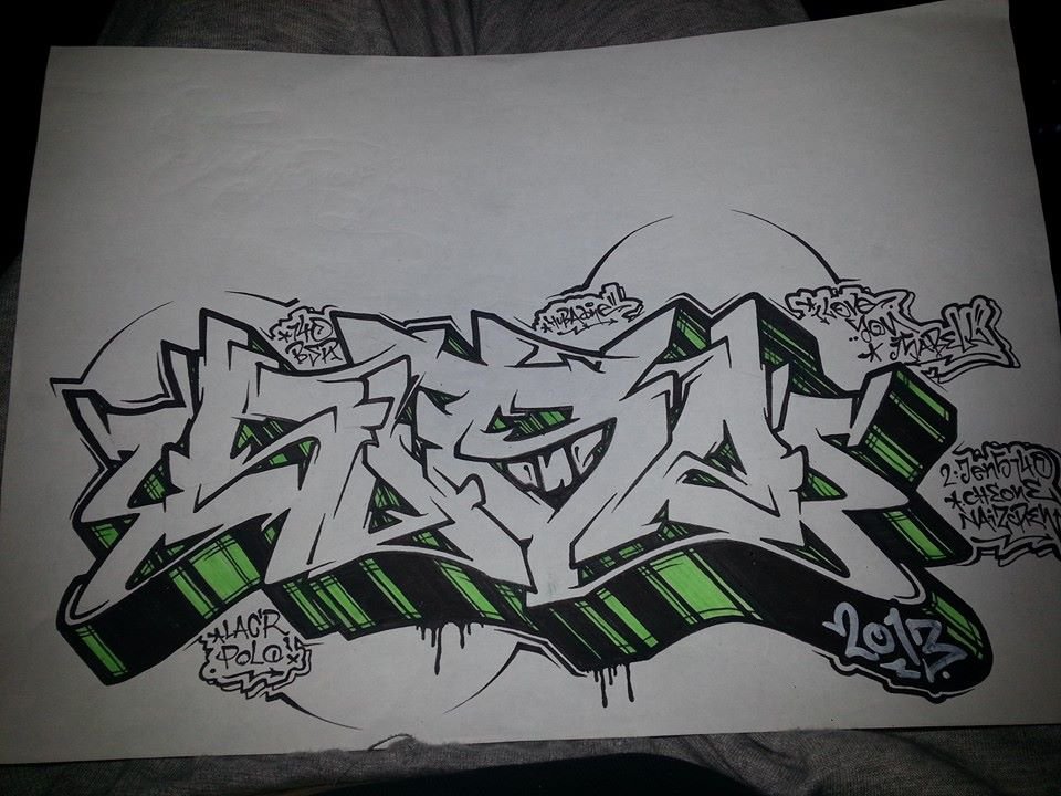 Graffiti Sketch - Photo by HubaOne - Huba (2013)
