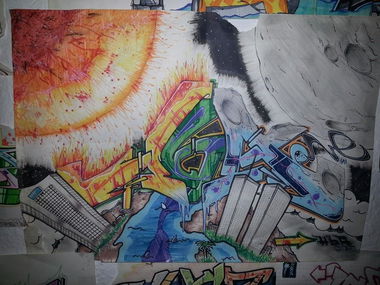 Graffiti Sketch - Photo by HubaOne - HBA (2009)