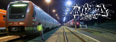 Graffiti Train - Photo by HunkeyKongs - Hunkey, Kongs, The