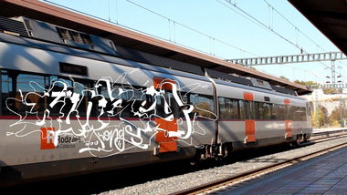Graffiti Train - Photo by HunkeyKongs - Hunkey, Kongs, The (2015)