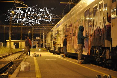 Graffiti Train - Photo by HunkeyKongs - Hunkey, Kongs, The (2015)