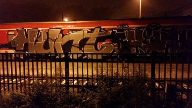 Graffiti Train - Photo by Huntone - Wholecar, train, DB