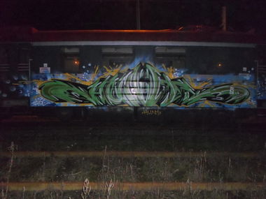 Graffiti Train - Photo by Huntone - hunt, kome (2013)