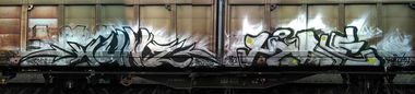 Graffiti Train - Photo by Huntone - hunt, kome (2014)