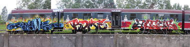 Graffiti Train - Photo by Huntone - hunt, kome, alcer (2014)