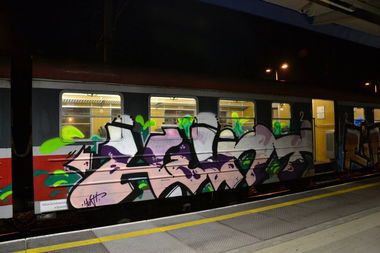 Graffiti Train - Photo by Huntone