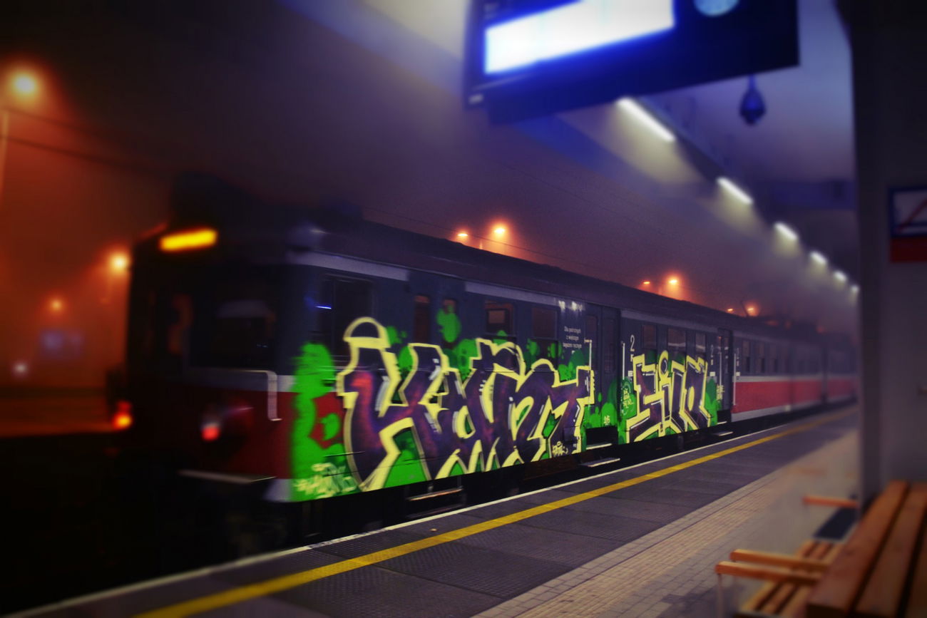 Graffiti Train - Photo by Huntone