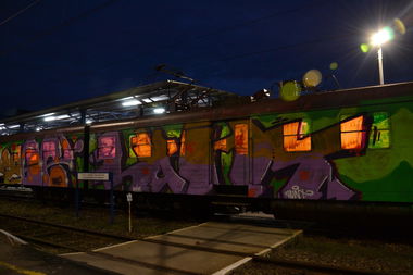 Graffiti Train - Photo by Huntone