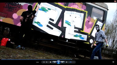 Graffiti Train - Photo by Huntone